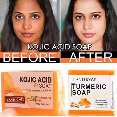 姜黄皂 TURMERIC SOAP Remove Pimples Dark Spots