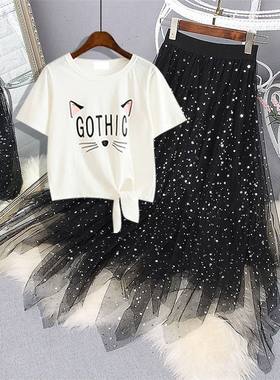 中大童小学生舞蹈半身裙