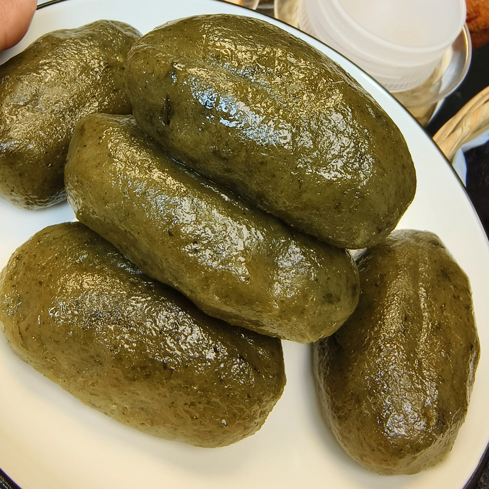 水牛花粑粑 野菜粑粑 清明草鼠曲草粑粑 现做 青团子糍粑 一个装