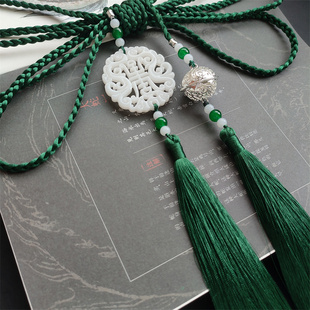 原创古风平安扣铃铛宫绦禁步男女流苏腰坠明制圆领袍配饰汉服腰绳