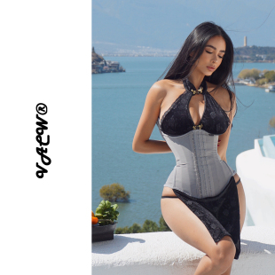 VACW透气网纱专利超强瘦腰腹cosplay抽脂产后专用折角腰束腰春夏