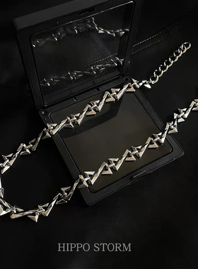 潮流品质金属项链潮牌嘻哈项链