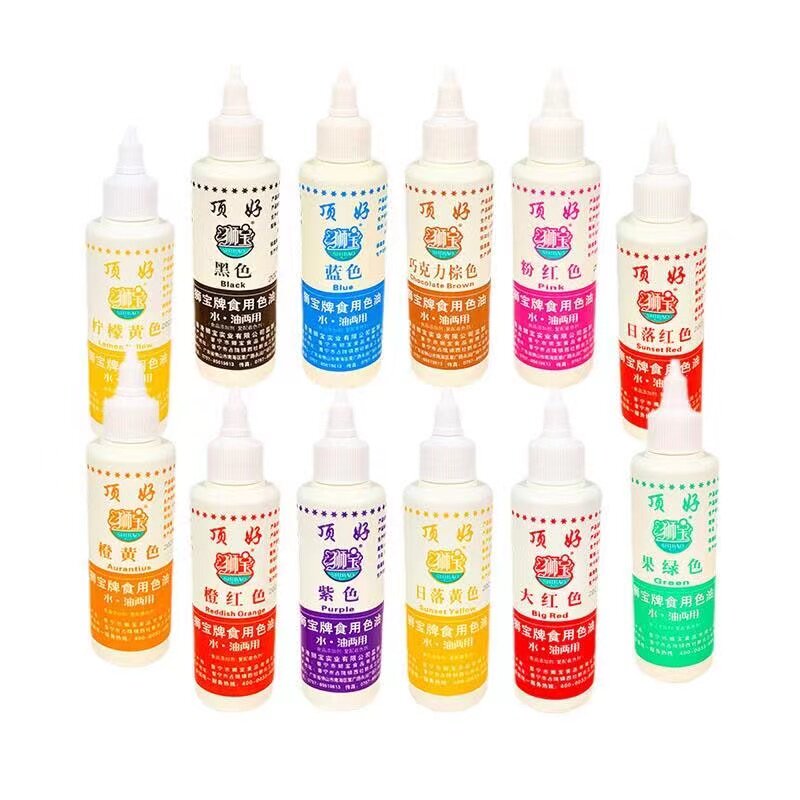 顶好狮宝烘焙色素水油两用液体食用色素棉花糖蛋糕色素橡皮泥正品