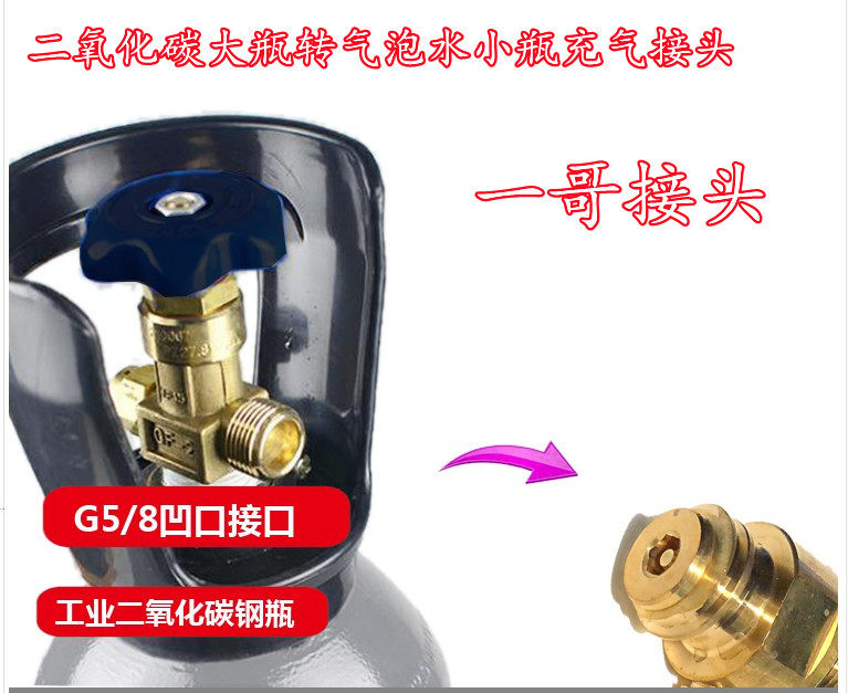 一哥接头苏打充气管过桥二氧化碳