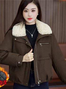 小个子毛领派克服短棉服女冬外套