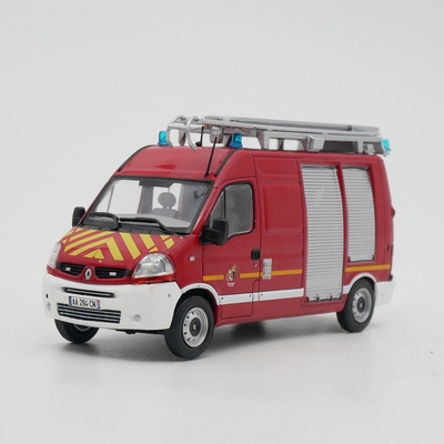 ixo 1:43 Renault Master雷诺面包法国消防车合金汽车模型玩具车
