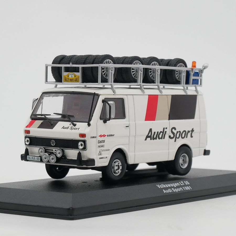 ixo 1:43 Volkswagen LT 5 Audi sport 1981大众面包奥迪车队后勤