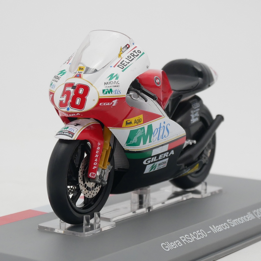ixo 1:18 Moto GP 2008 Gilera RSA250 Marco Simoncelli摩托车模