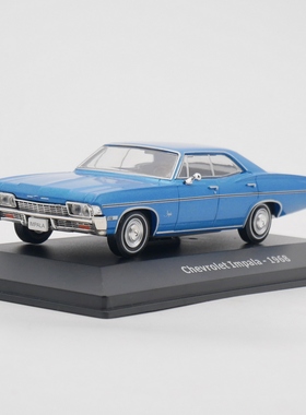 ixo 1:43 Chevrolet Impala 1968雪佛兰黑斑羚合金汽车模型玩具车