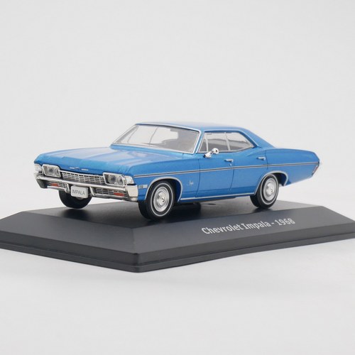 ixo 1:43 Chevrolet Impala 1968雪佛兰黑斑羚合金汽车模型玩具车
