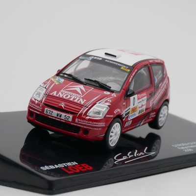 ixo 1:43 Citroen C2 WRC 2008 Loeb雪铁龙勒布拉力赛车模型玩具