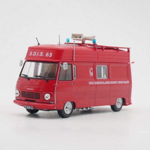 Ixo 1:43 Peugeot J7标致消防车救护车合金汽车模型收藏玩具车