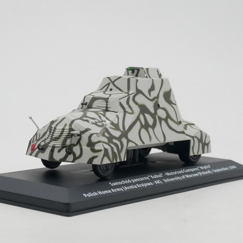 Ixo 1:43 Kubus二战波兰装甲车合金坦克军事模型收藏玩具