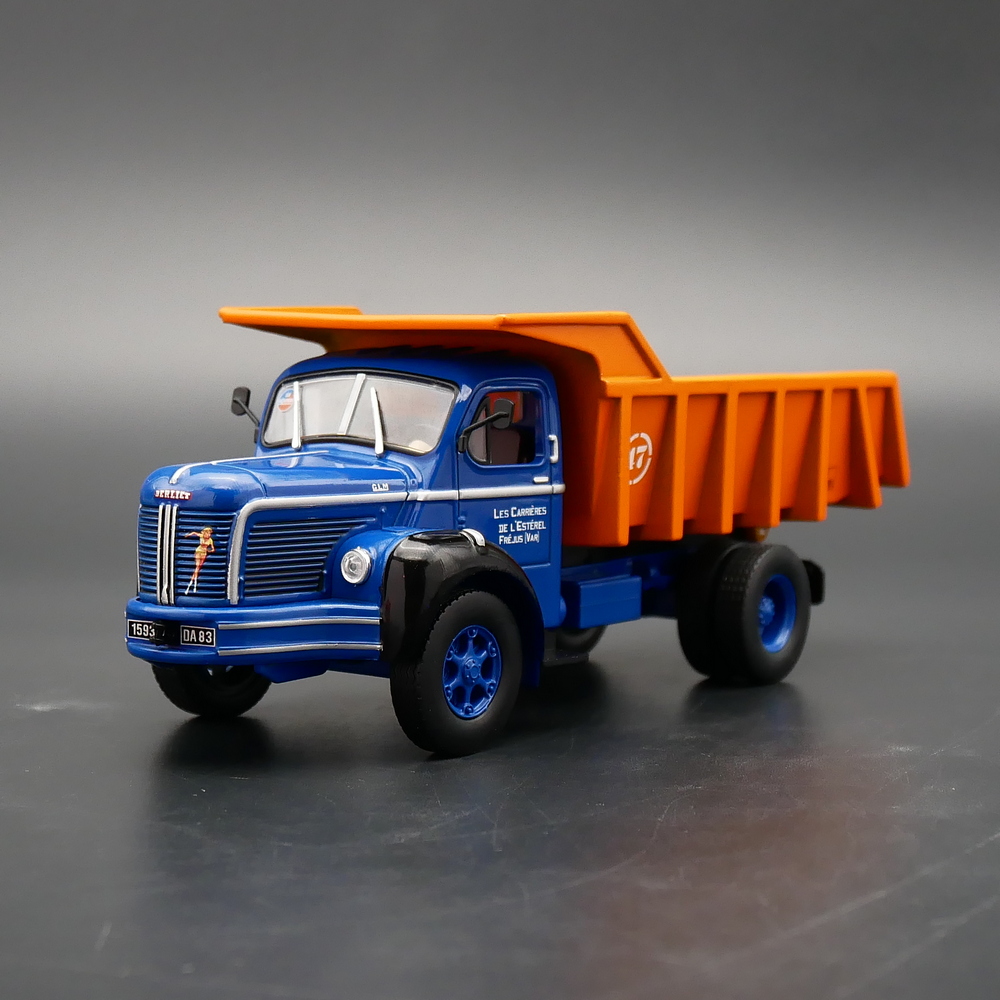 ixo 1:43 贝埃利工程车泥头车自卸渣土车合金汽车模型berliet glm