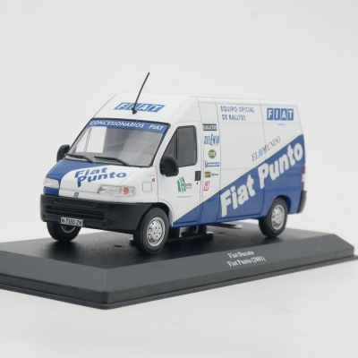 ixo 1:43 Fiat Ducato 2001菲亚特拉力赛车队杜卡托面包车模型
