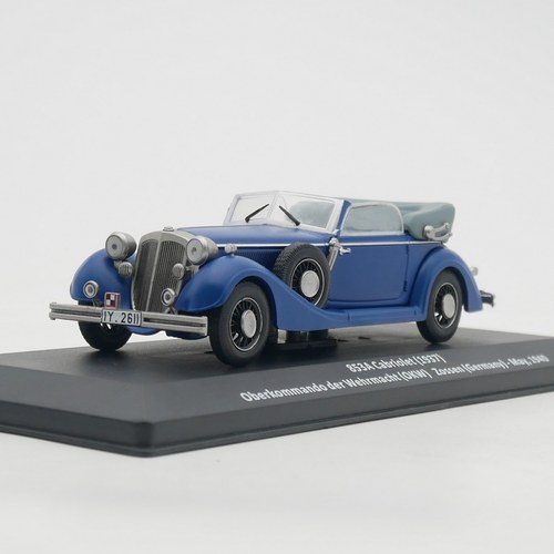 Ixo 1:43 Horch 853A Cabriolet 1937霍希军车二战德军指挥车模型