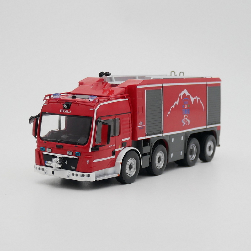 Ixo 1:43 MAN TGS Proteus大曼德国消防车合金汽车模型金属玩具车
