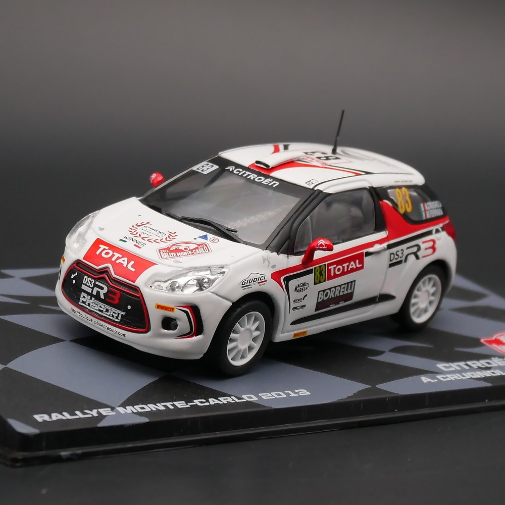 ixo 1:43 cirtroen ds 3 r3 wrc 2013雪铁龙拉力赛合金玩具车