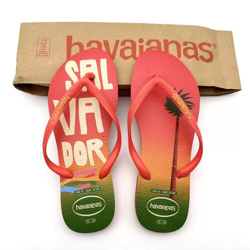 2025款havaianas巴西正品哈瓦那SLIM女款花色人字拖凉拖防滑清仓