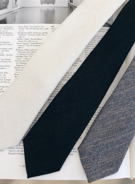 羊毛小领带男韩版职业正装商务黑色休闲男士领带学生英伦风窄版潮