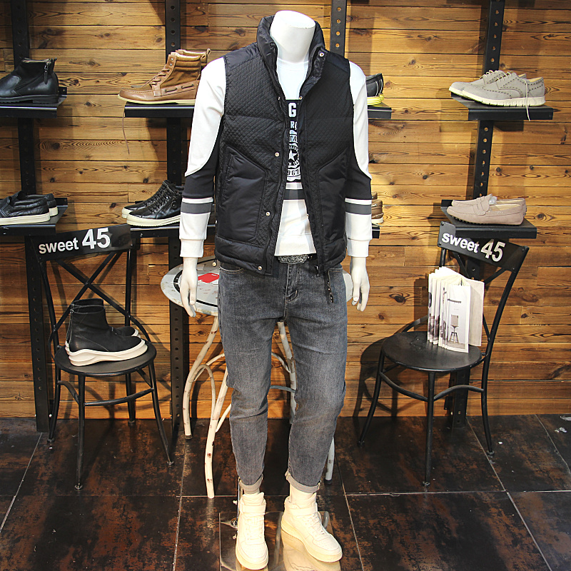 其它发泡格拼接修身立领