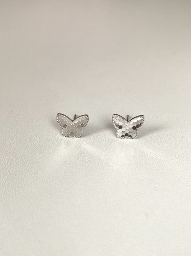 S925纯银耳饰蝴蝶耳钉女小众设计感高级轻奢气质百搭耳环