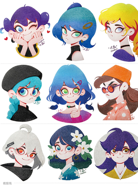 大蕊原创填色卡线稿绘画彩铅涂色套装专业200g空白32K彩铅纸用纸