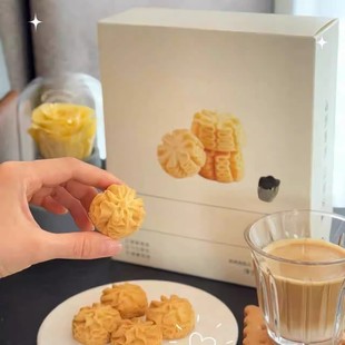 尼茨焙客小花曲奇饼干可可黄油曲奇100g每盒办公室下午茶休闲零食