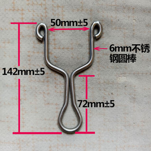 传统弹弓纯手工冷弯不锈钢6毫米直板弓大人怀旧男生经典射击玩具