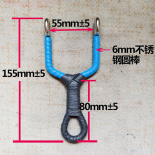传统弹弓纯手工冷弯不锈钢6毫米直板弓大人怀旧男生经典射击玩具