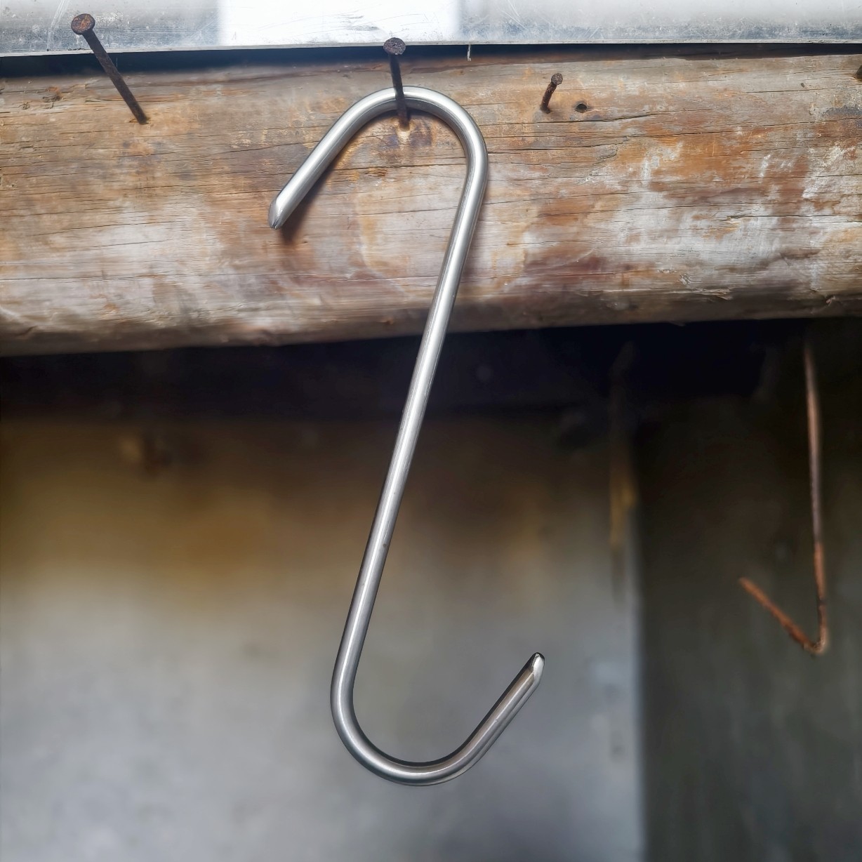 不锈钢牛肉钩挂腊肉加粗钩子s钩大号加长版挂肉钩子长熏腊肉勾子