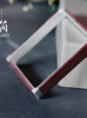 时尚个性风正方形925银红木手环