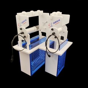 DB滤纸机 蓝闪电6090海缸卷纸机 海缸自动换棉过滤干湿分离滤布机