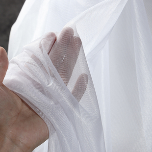 纯白加密网纱布料平网纱装饰婚纱裙纱内衬纱柔软纱布网纱服装面料