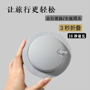 按压充气枕头户外旅行乘车便携折叠枕多功能午休护颈枕u形靠枕