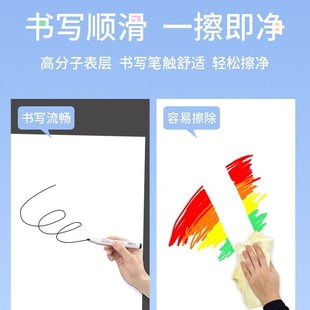 静电白板墙贴儿童涂鸦画画板小黑板可移除可擦写字板画片挂墙面上