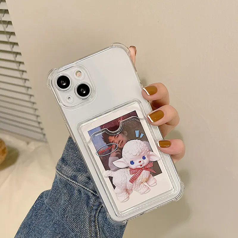 知泰适用iphone16卡包15xax白色羊678p