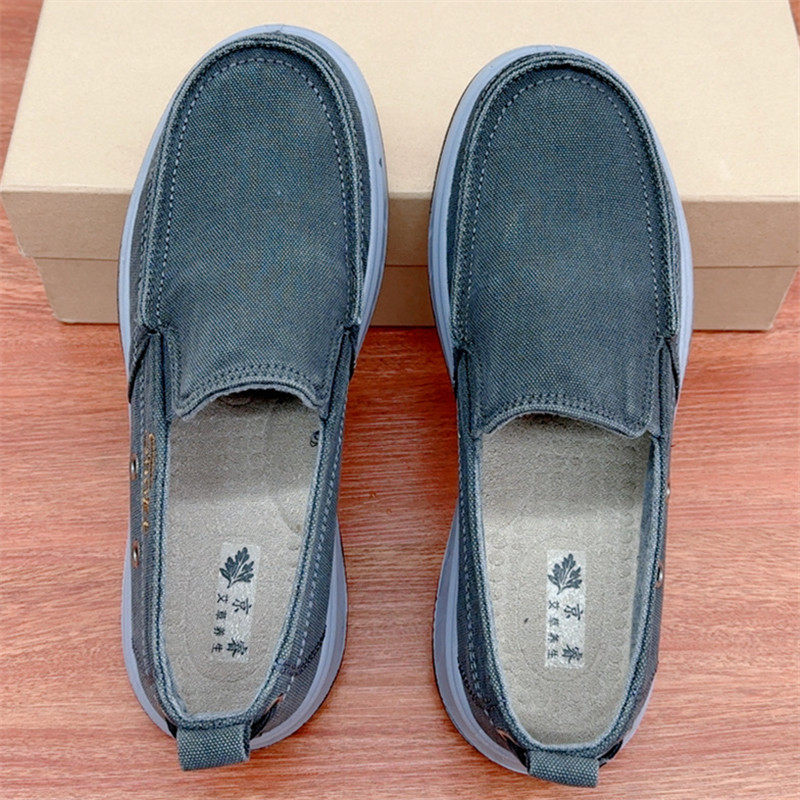 早春新款老北京布鞋男士帆布鞋舒适透气一脚蹬工作鞋休闲爸爸鞋,流行男鞋,布鞋,淘宝优惠券,粉丝福利购,淘宝优惠卷