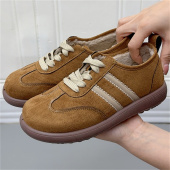 新款 保暖厚底休闲棉鞋 加绒加厚女德训棉鞋 女棉鞋 靴 老北京布鞋 冬季