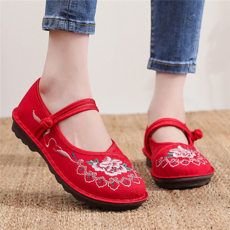 老北京布鞋女鞋2023年新款绣花鞋妈妈鞋春夏季广场舞民族风单鞋,女鞋,绣花鞋,淘宝优惠券,粉丝福利购,淘宝优惠卷