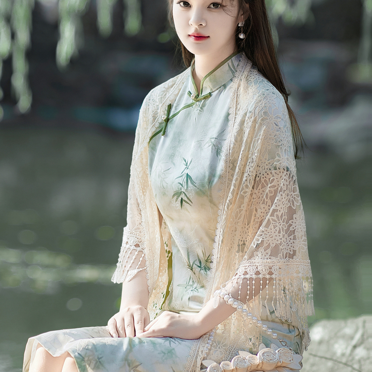 旗袍披肩外搭开衫2025新款