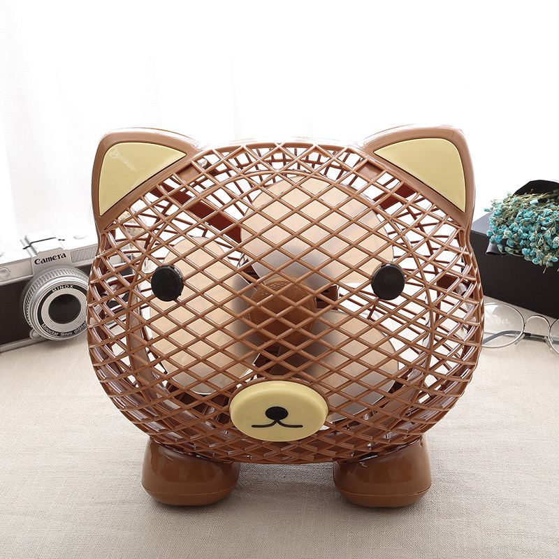 8寸迷你风扇插电电风扇小型静音办公室学生台式儿童扇卡通小风扇