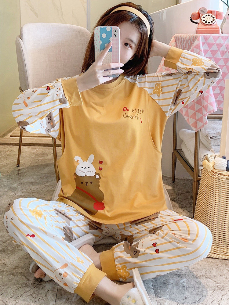 산후 의류 봄 가을 겨울 순면 산후 산후 모유 수유 잠옷 여성 8 여름 얇은 통기성 10월 9일