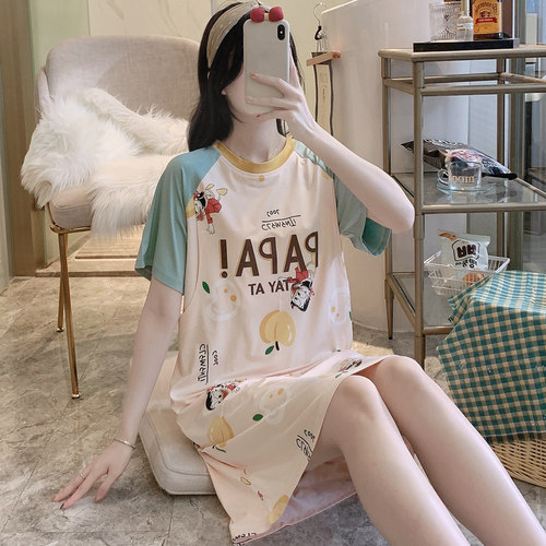 哺乳睡裙夏季月子服产后薄款