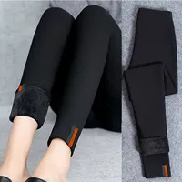 [Cộng nhung / không cộng nhung] Đơn / hai chiếc quần legging nữ mặc quần bút chì chân màu đen P3 - Khởi động cắt quần áo nữ đẹp