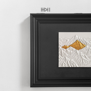 《金山》好运多财液压杆电表箱电表盒遮挡水泥立体浮雕装饰画