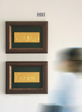 美式美元雕塑装饰画挂画摆台