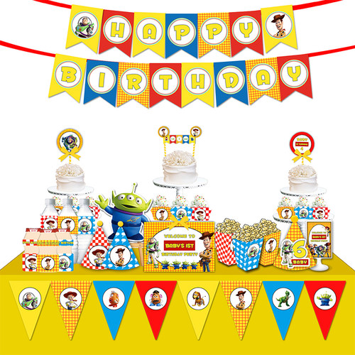 甜品台装饰适用于玩具总动员