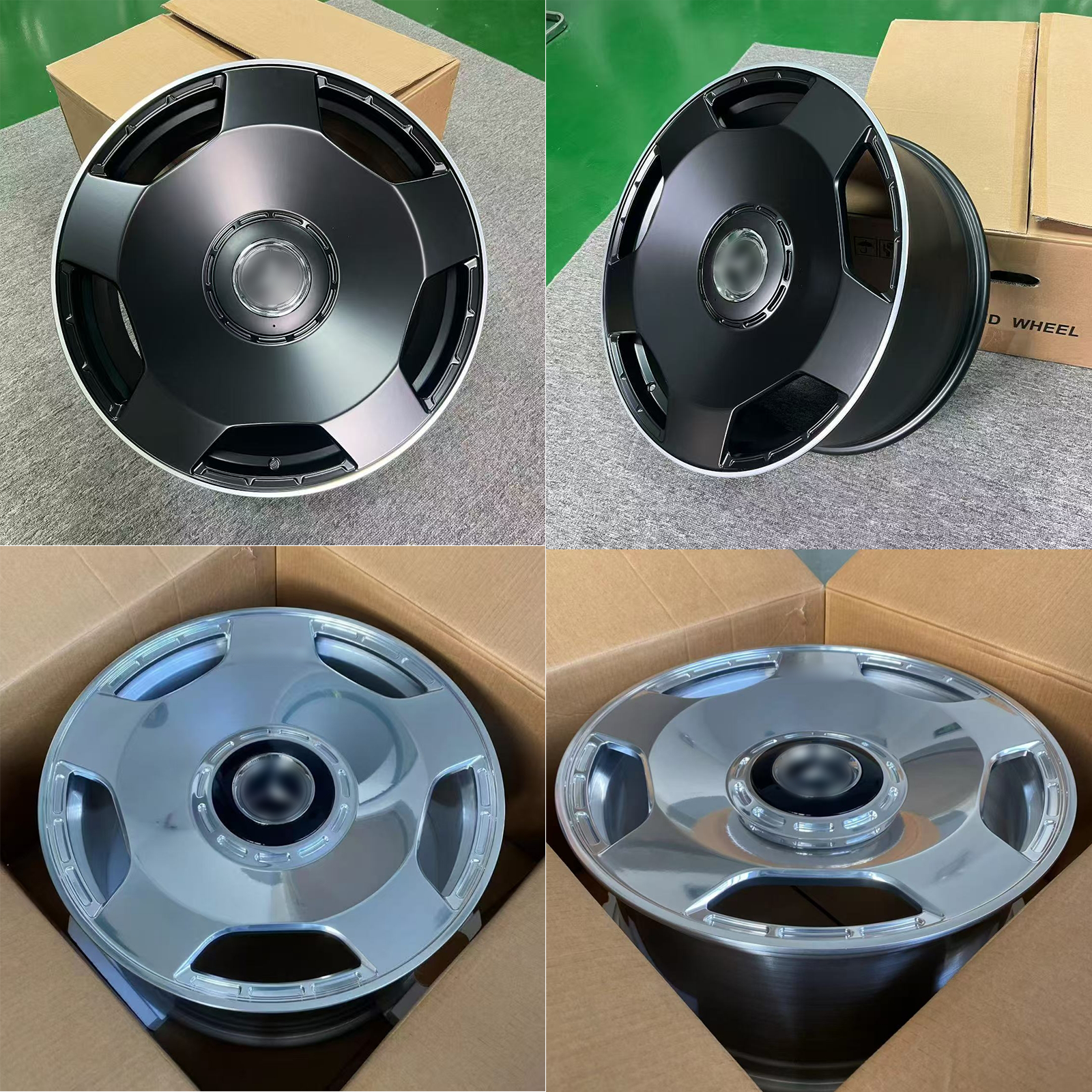 适配奔驰G63大饼锻造轮毂21/22寸24寸G500 G350改装升级专用轮毂