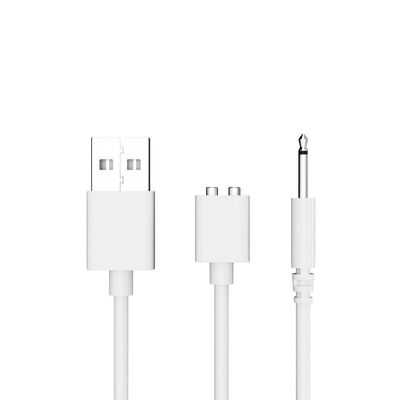 适用米斯震动按摩棒失控两点磁吸充电线Galaku针式圆头充电器数据